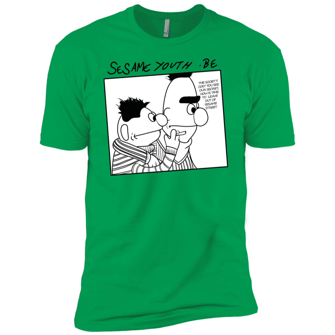 T-Shirts Kelly Green / YXS Sesame Youth Boys Premium T-Shirt