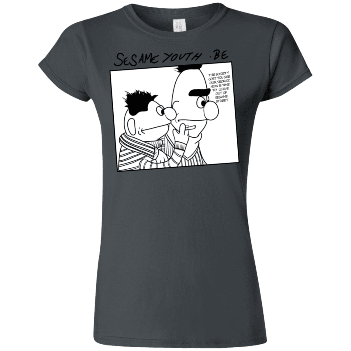 T-Shirts Charcoal / S Sesame Youth Junior Slimmer-Fit T-Shirt