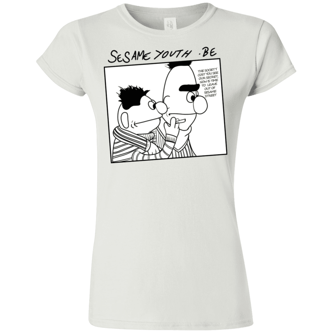 T-Shirts White / S Sesame Youth Junior Slimmer-Fit T-Shirt