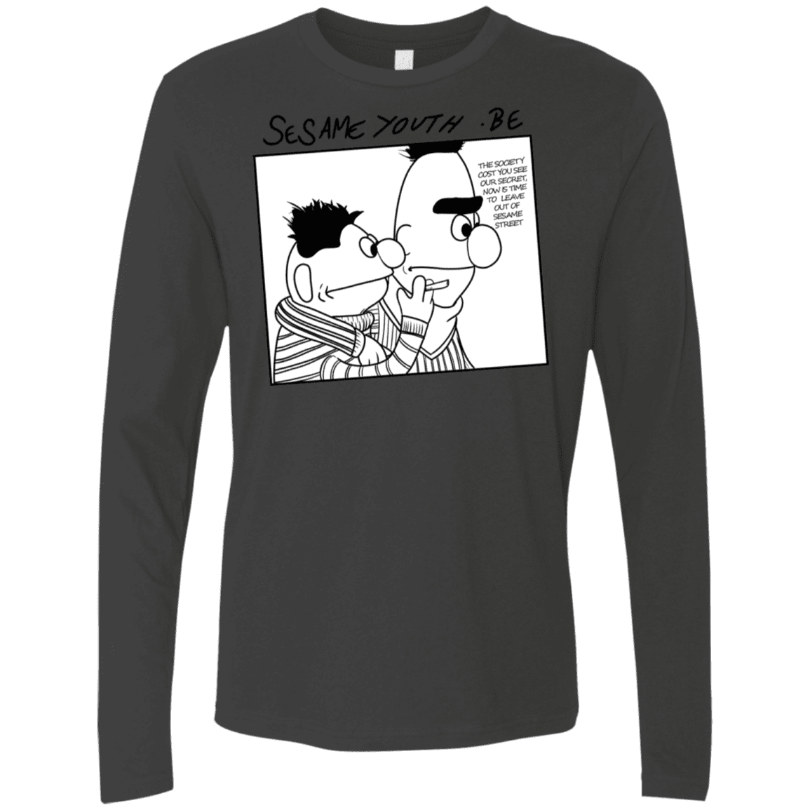 T-Shirts Heavy Metal / S Sesame Youth Men's Premium Long Sleeve
