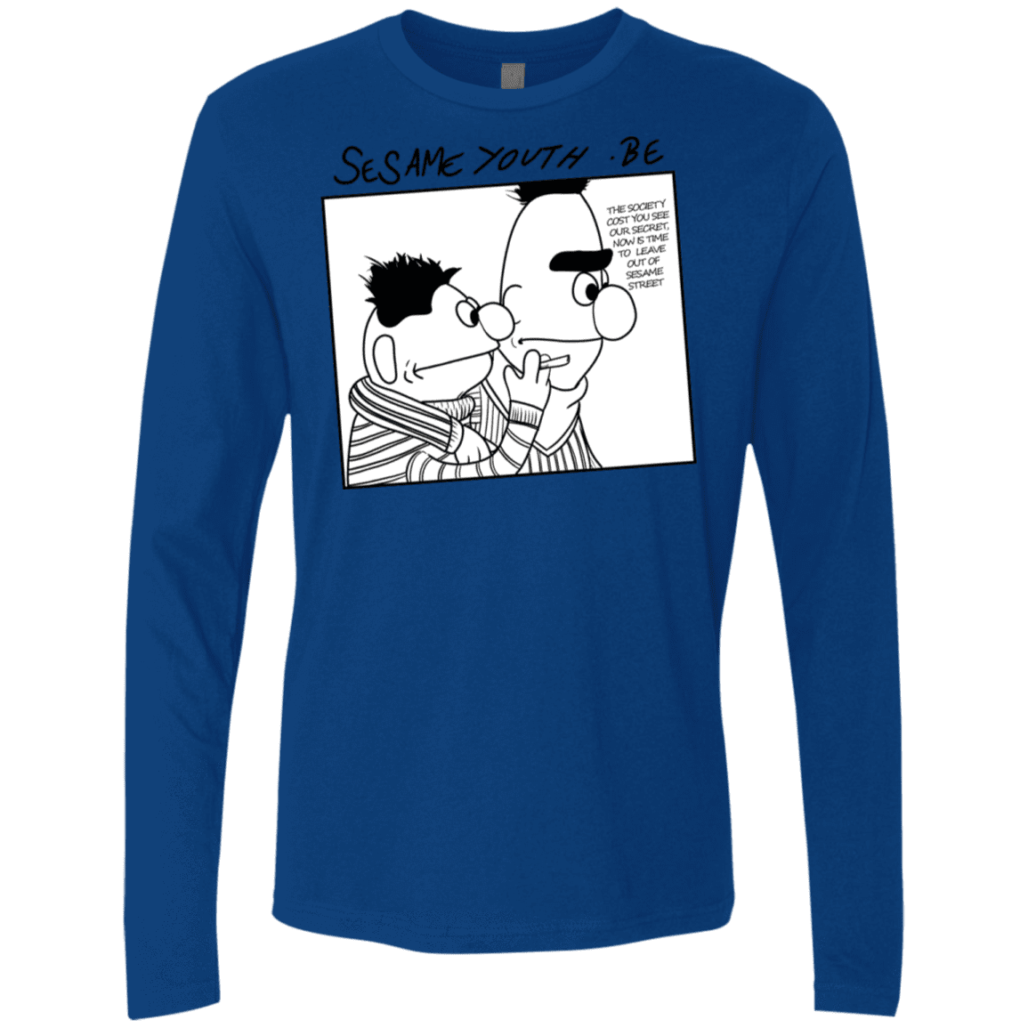 T-Shirts Royal / S Sesame Youth Men's Premium Long Sleeve