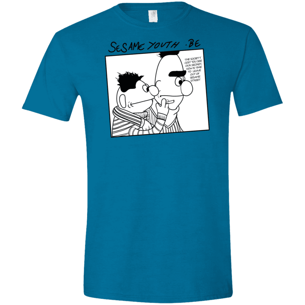 T-Shirts Antique Sapphire / S Sesame Youth Men's Semi-Fitted Softstyle