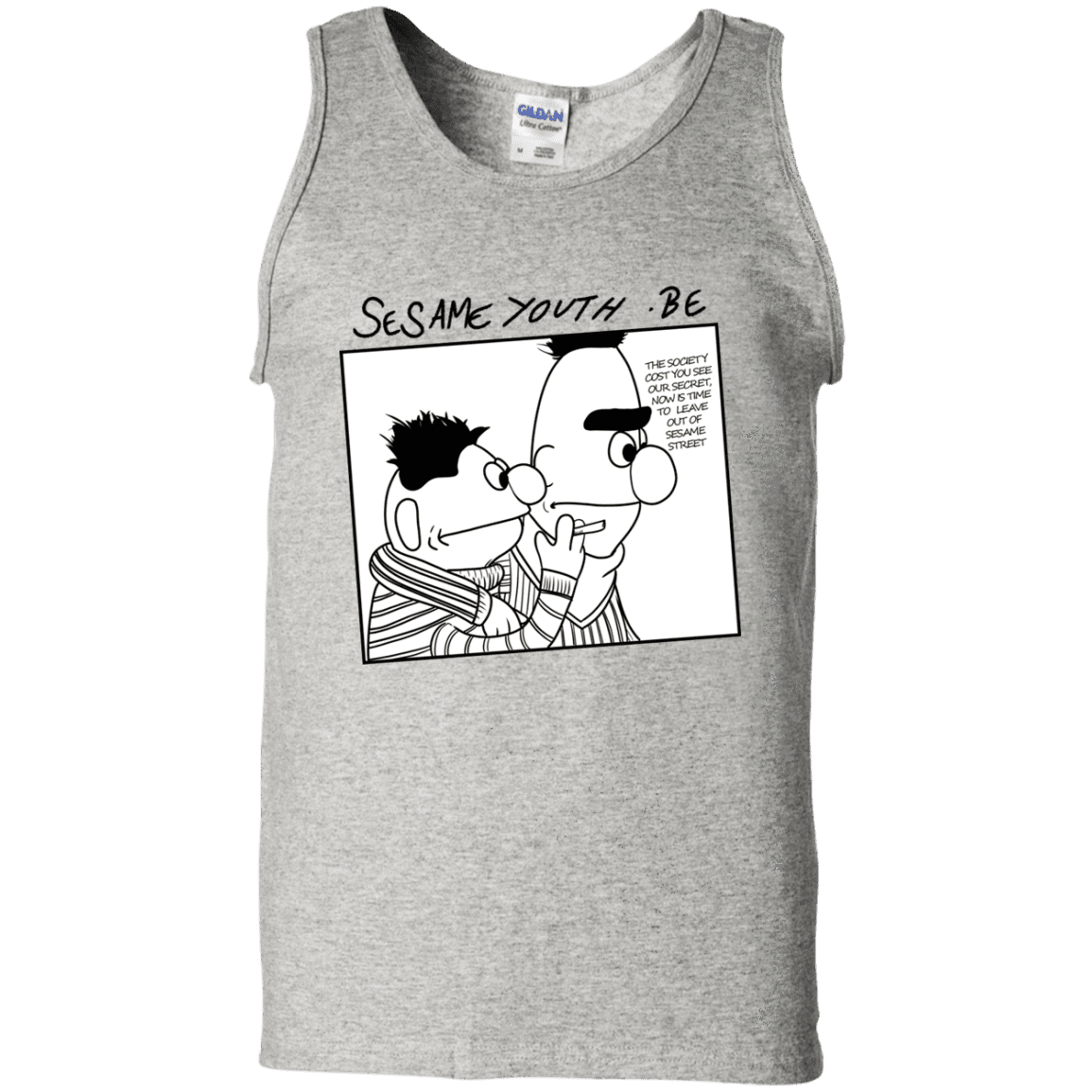 T-Shirts Ash / S Sesame Youth Men's Tank Top