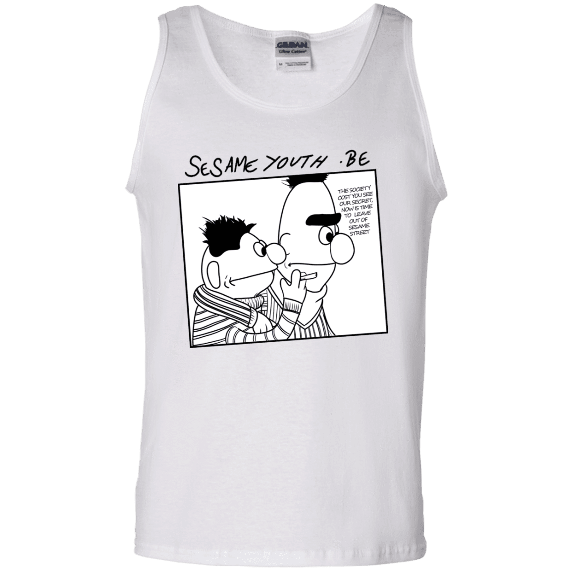 T-Shirts White / S Sesame Youth Men's Tank Top