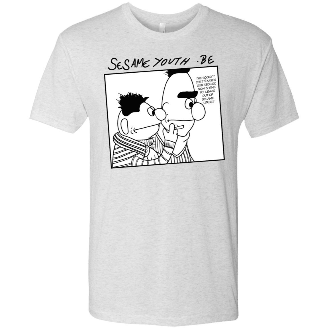 T-Shirts Heather White / S Sesame Youth Men's Triblend T-Shirt