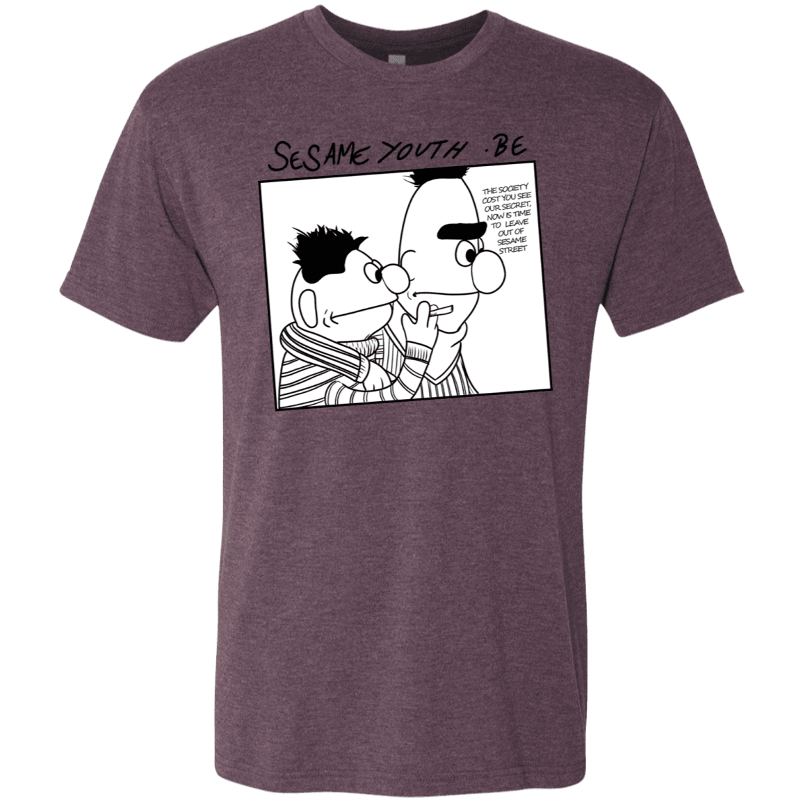 T-Shirts Vintage Purple / S Sesame Youth Men's Triblend T-Shirt
