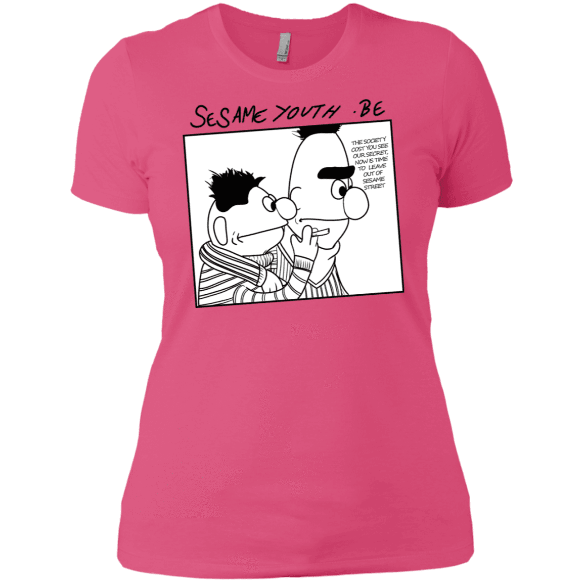 T-Shirts Hot Pink / X-Small Sesame Youth Women's Premium T-Shirt