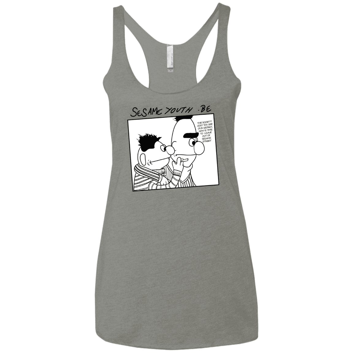 T-Shirts Venetian Grey / X-Small Sesame Youth Women's Triblend Racerback Tank