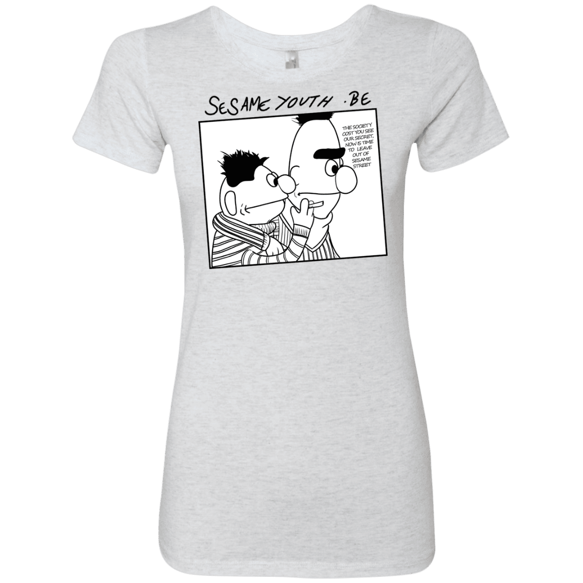 T-Shirts Heather White / S Sesame Youth Women's Triblend T-Shirt