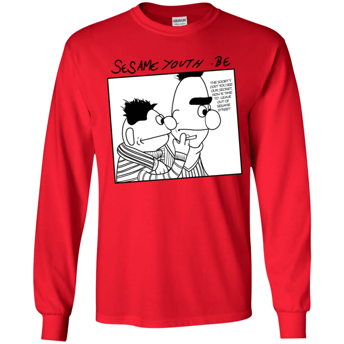 T-Shirts Red / YS Sesame Youth Youth Long Sleeve T-Shirt