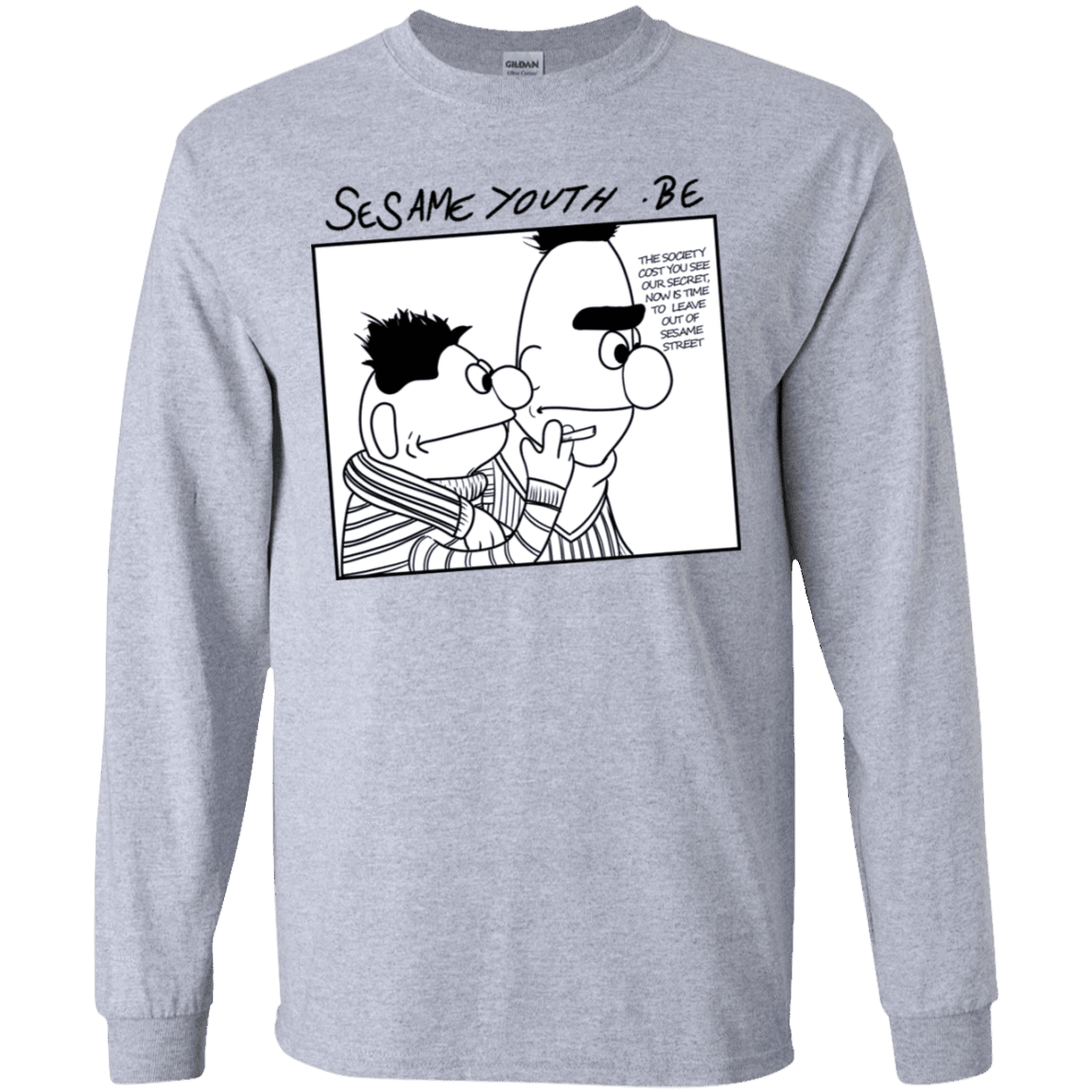 T-Shirts Sport Grey / YS Sesame Youth Youth Long Sleeve T-Shirt