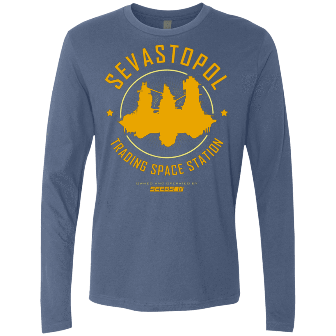 T-Shirts Indigo / Small Sevastopol Station Men's Premium Long Sleeve