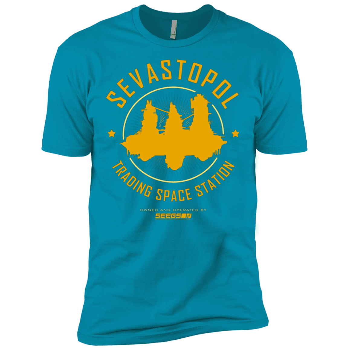 T-Shirts Turquoise / X-Small Sevastopol Station Men's Premium T-Shirt