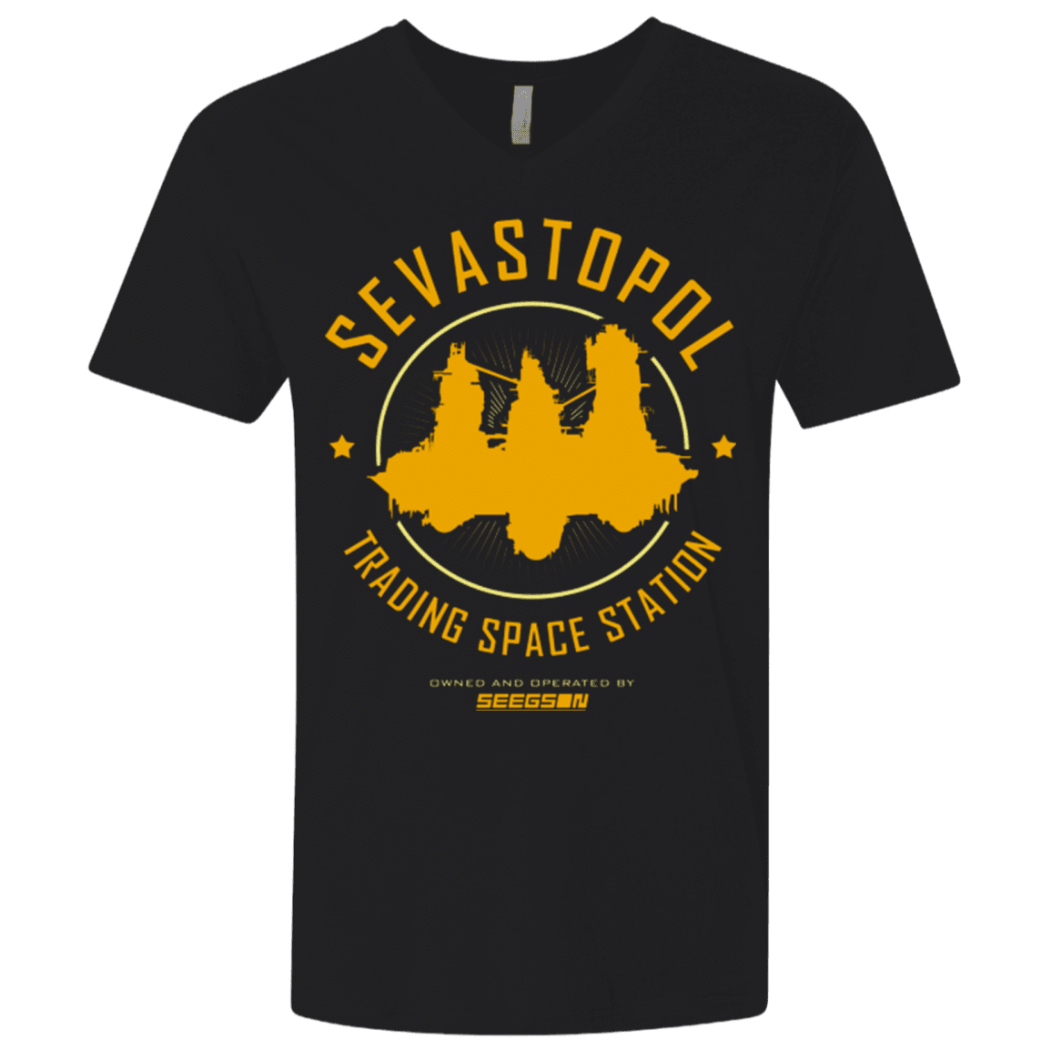 T-Shirts Black / X-Small Sevastopol Station Men's Premium V-Neck