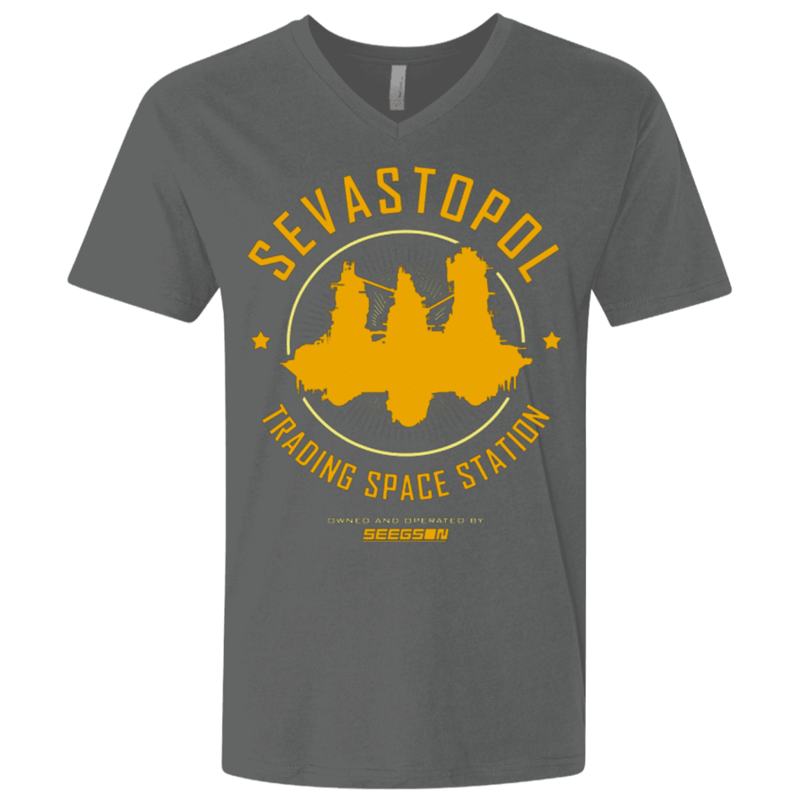 T-Shirts Heavy Metal / X-Small Sevastopol Station Men's Premium V-Neck