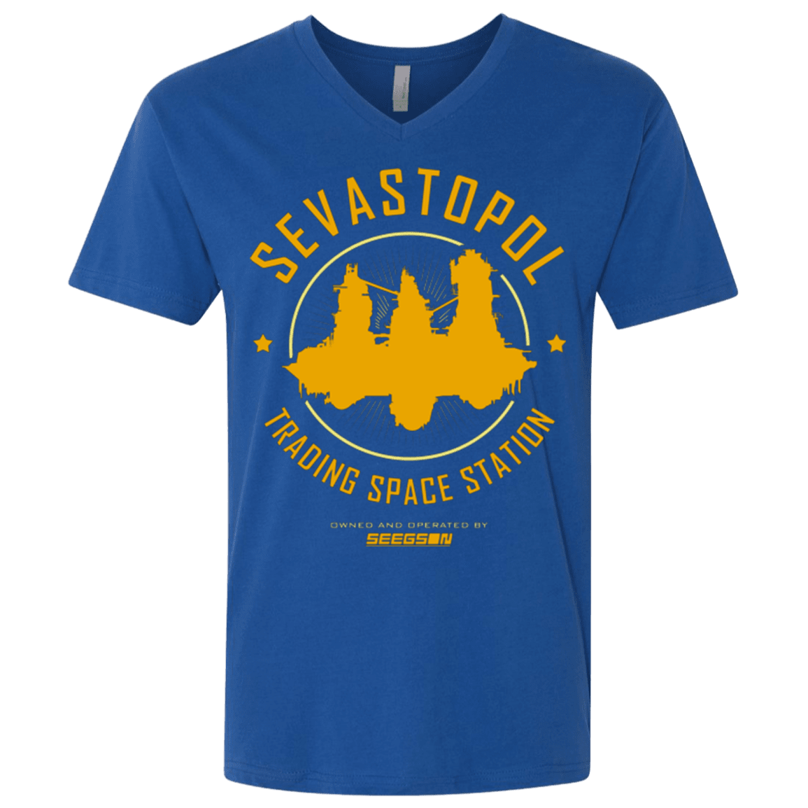 T-Shirts Royal / X-Small Sevastopol Station Men's Premium V-Neck