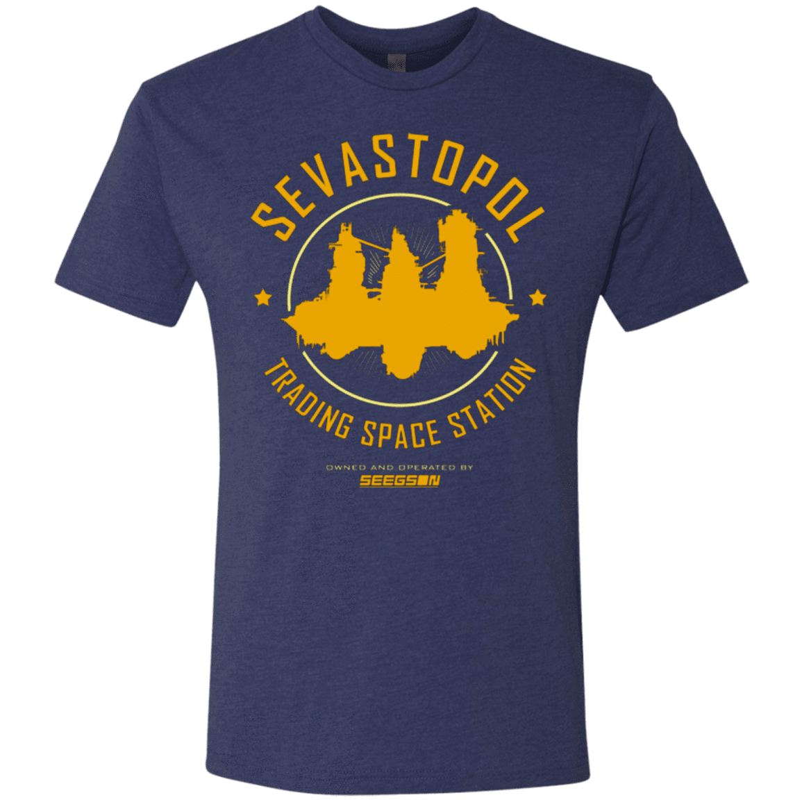 T-Shirts Vintage Navy / Small Sevastopol Station Men's Triblend T-Shirt