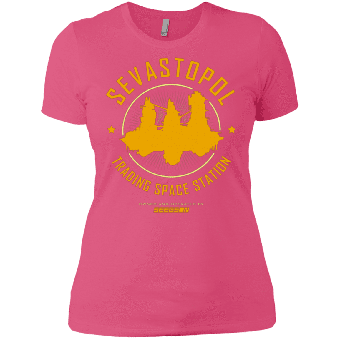 T-Shirts Hot Pink / X-Small Sevastopol Station Women's Premium T-Shirt
