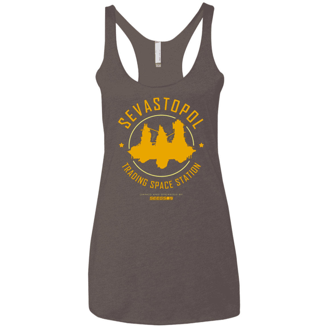 T-Shirts Macchiato / X-Small Sevastopol Station Women's Triblend Racerback Tank