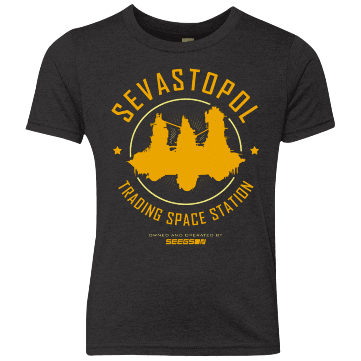 T-Shirts Vintage Black / YXS Sevastopol Station Youth Triblend T-Shirt