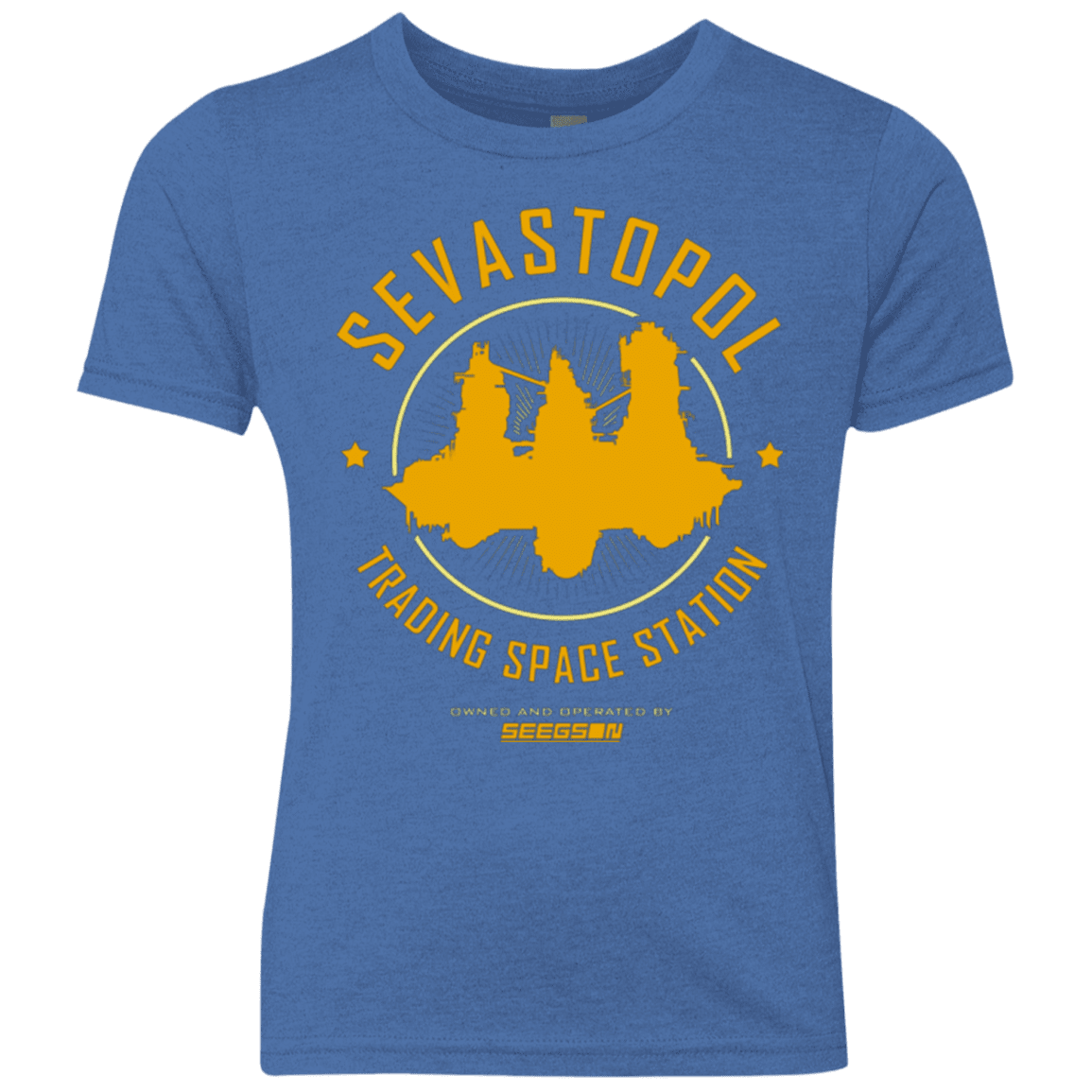 T-Shirts Vintage Royal / YXS Sevastopol Station Youth Triblend T-Shirt