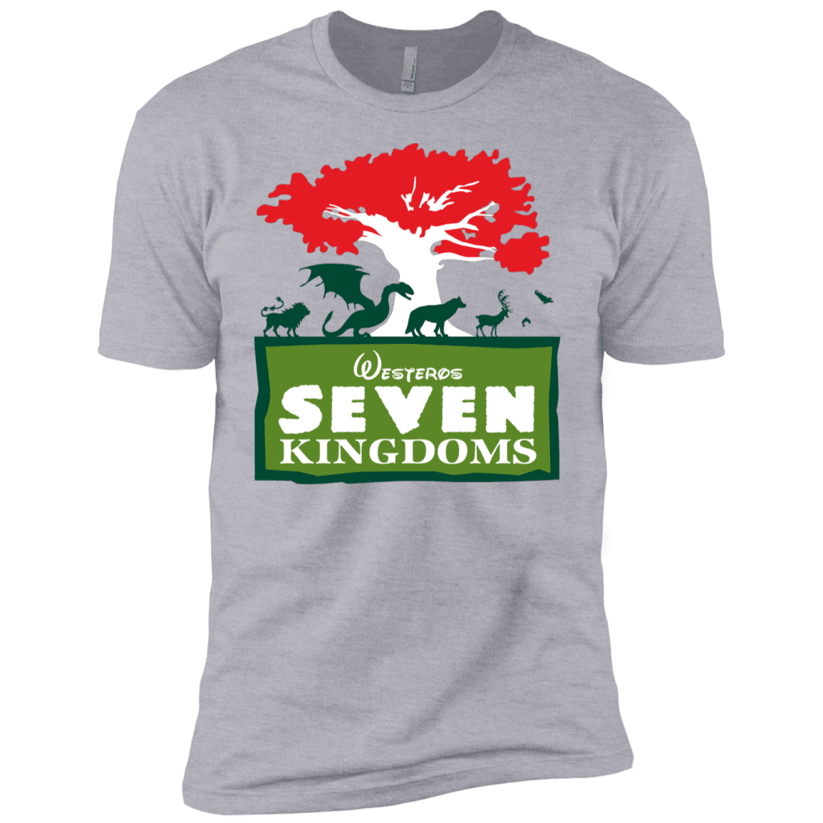 T-Shirts Heather Grey / YXS Seven Kingdoms Boys Premium T-Shirt
