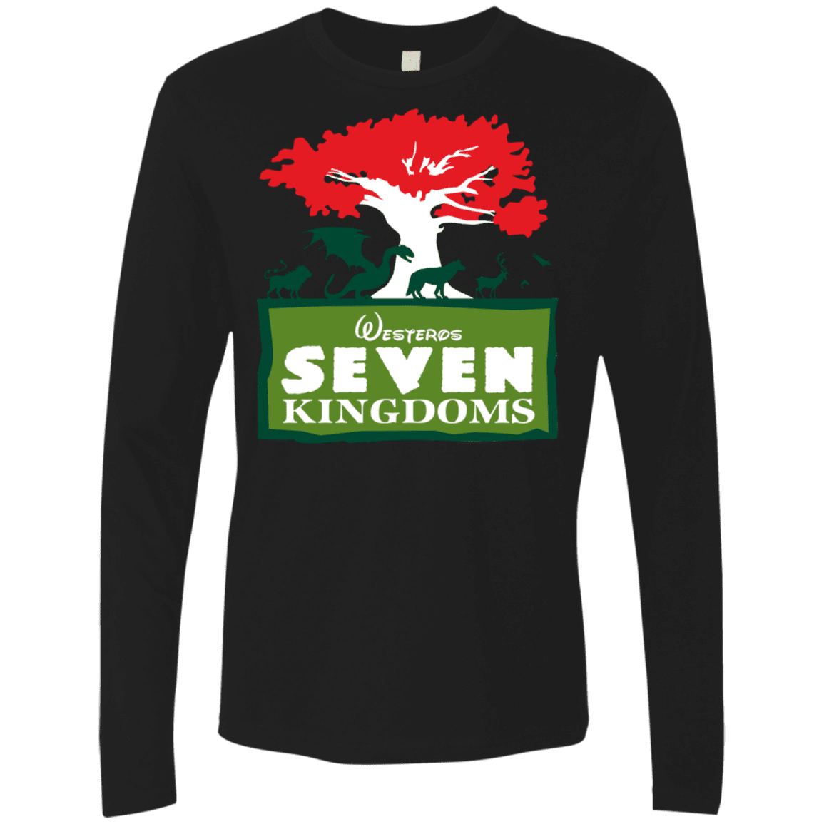 T-Shirts Black / S Seven Kingdoms Men's Premium Long Sleeve
