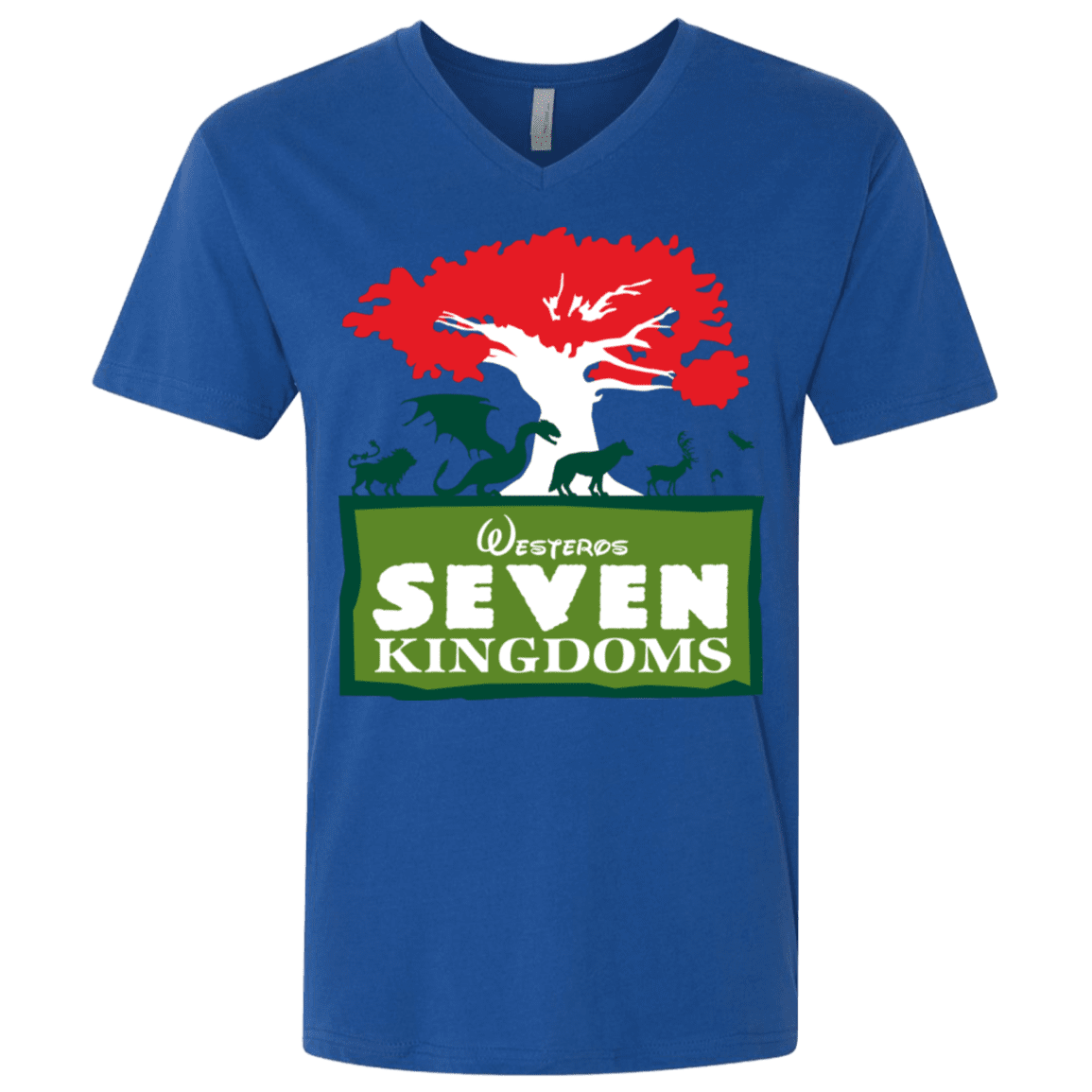 T-Shirts Royal / X-Small Seven Kingdoms Men's Premium V-Neck