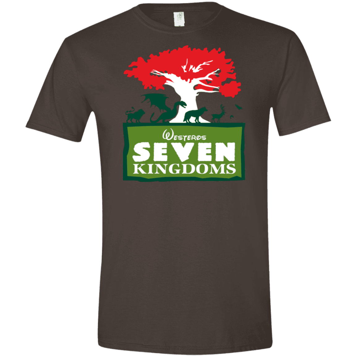 T-Shirts Dark Chocolate / S Seven Kingdoms Men's Semi-Fitted Softstyle