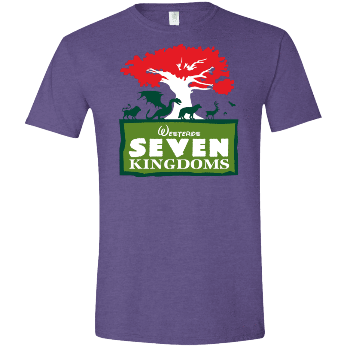 T-Shirts Heather Purple / S Seven Kingdoms Men's Semi-Fitted Softstyle