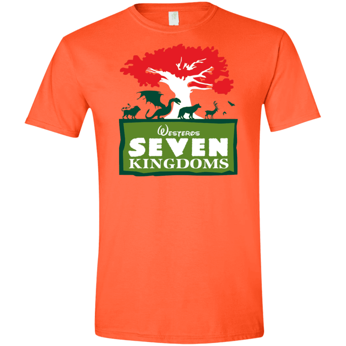 T-Shirts Orange / S Seven Kingdoms Men's Semi-Fitted Softstyle