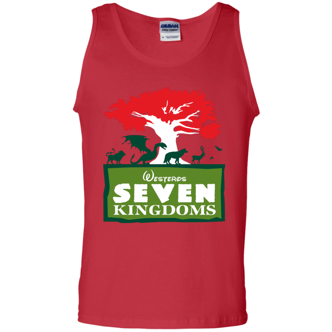 T-Shirts Red / S Seven Kingdoms Men's Tank Top