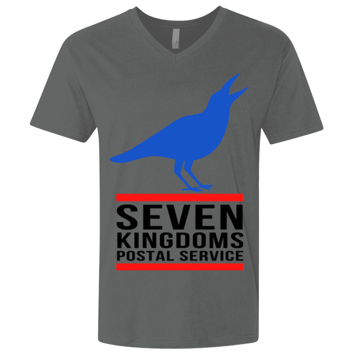 T-Shirts Heavy Metal / X-Small Seven kingdoms postal service Men's Premium V-Neck