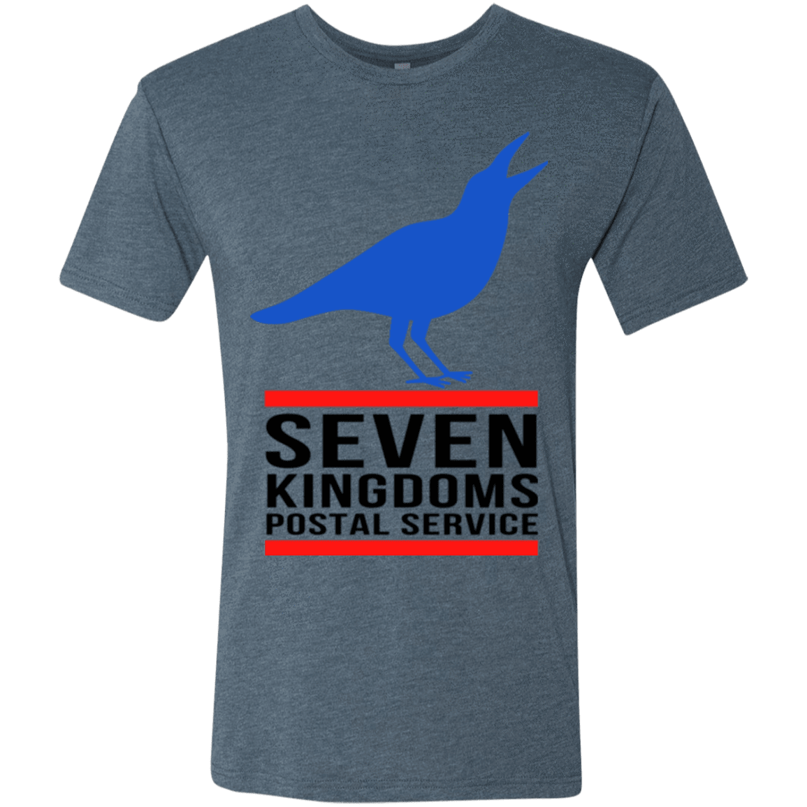 T-Shirts Indigo / Small Seven kingdoms postal service Men's Triblend T-Shirt