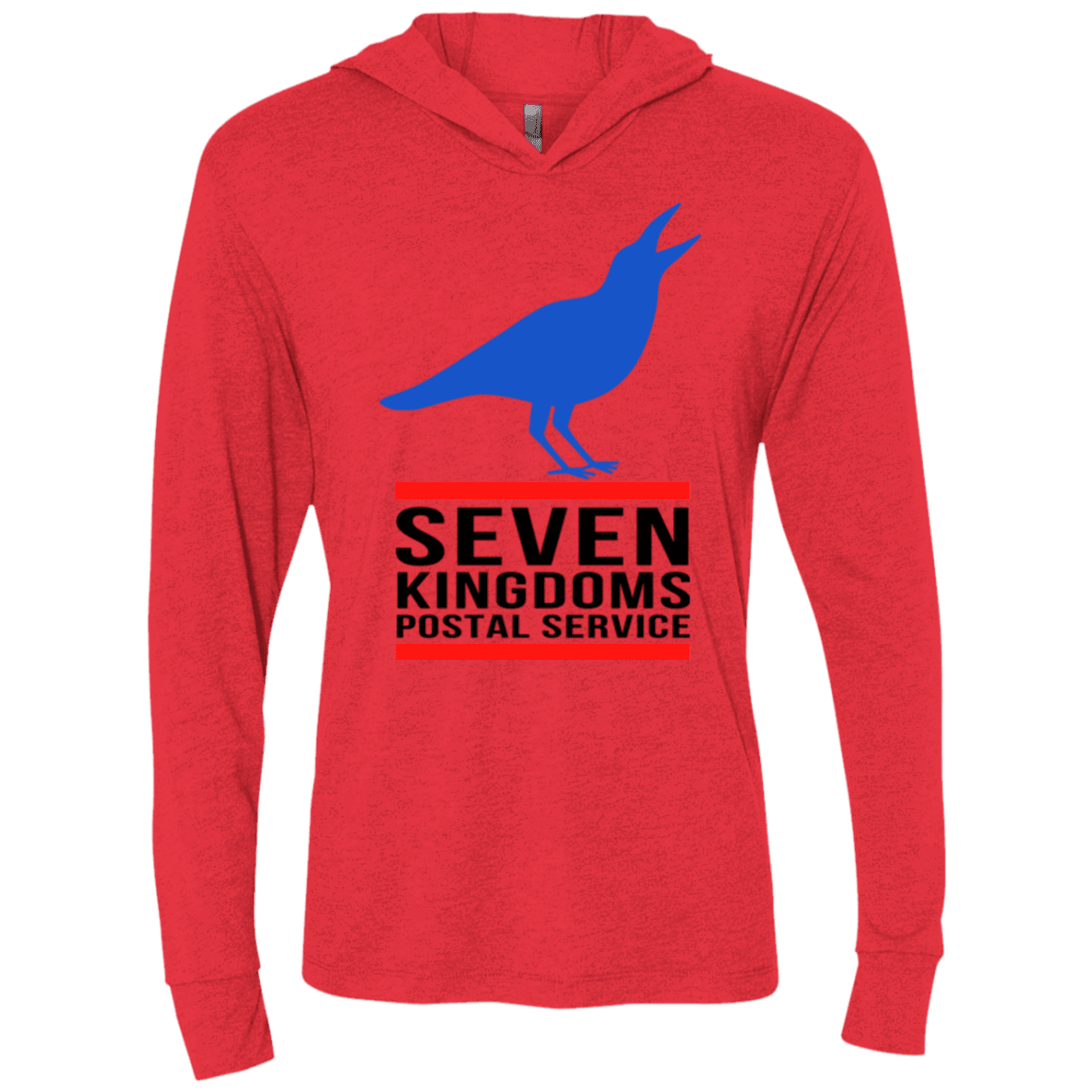 T-Shirts Vintage Red / X-Small Seven kingdoms postal service Triblend Long Sleeve Hoodie Tee