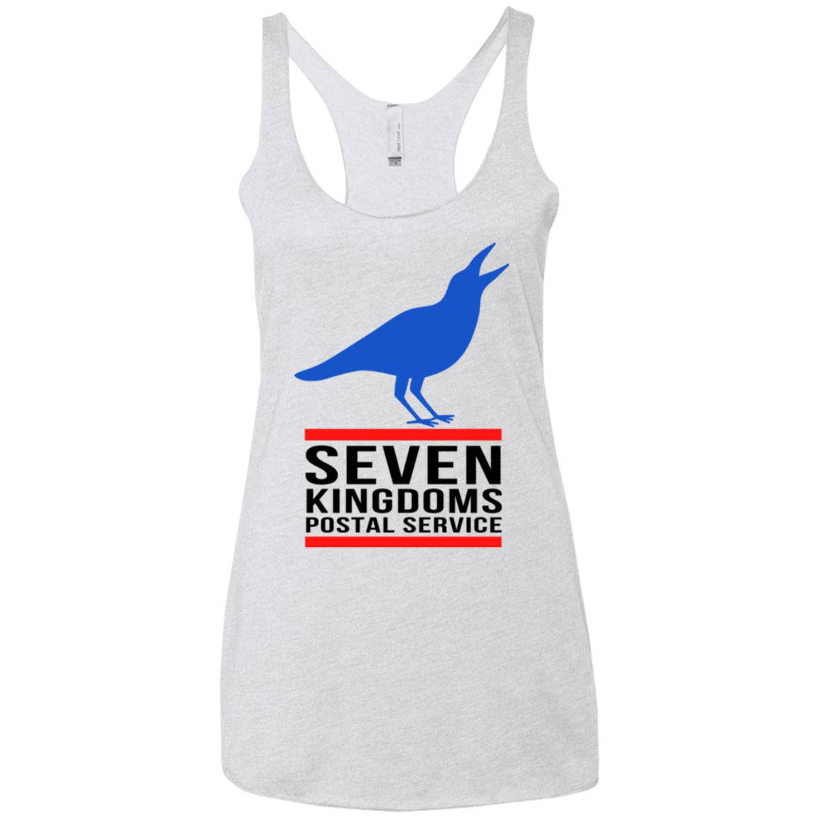 T-Shirts Heather White / X-Small Seven kingdoms postal service Women's Triblend Racerback Tank