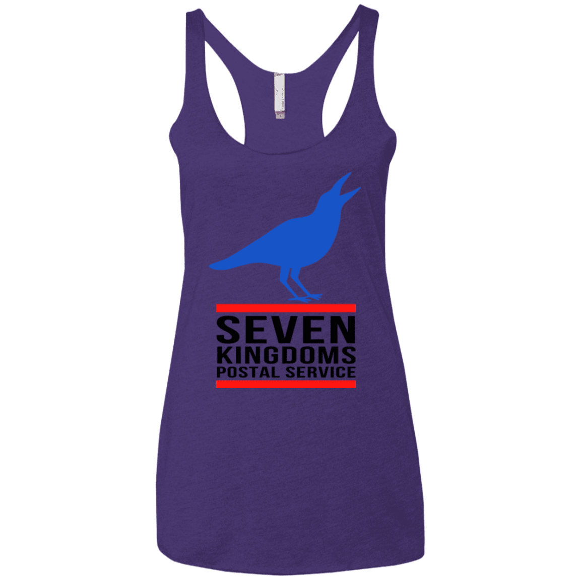 T-Shirts Purple / X-Small Seven kingdoms postal service Women's Triblend Racerback Tank