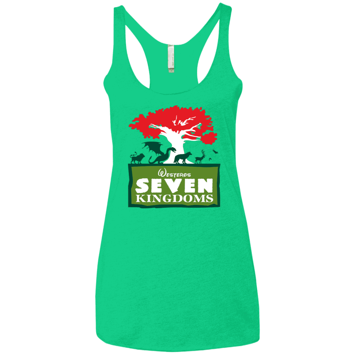 T-Shirts Envy / X-Small Seven Kingdoms Women's Triblend Racerback Tank