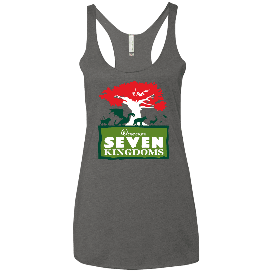 T-Shirts Premium Heather / X-Small Seven Kingdoms Women's Triblend Racerback Tank