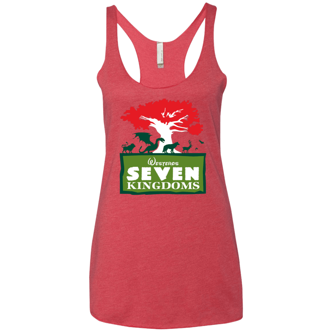 T-Shirts Vintage Red / X-Small Seven Kingdoms Women's Triblend Racerback Tank
