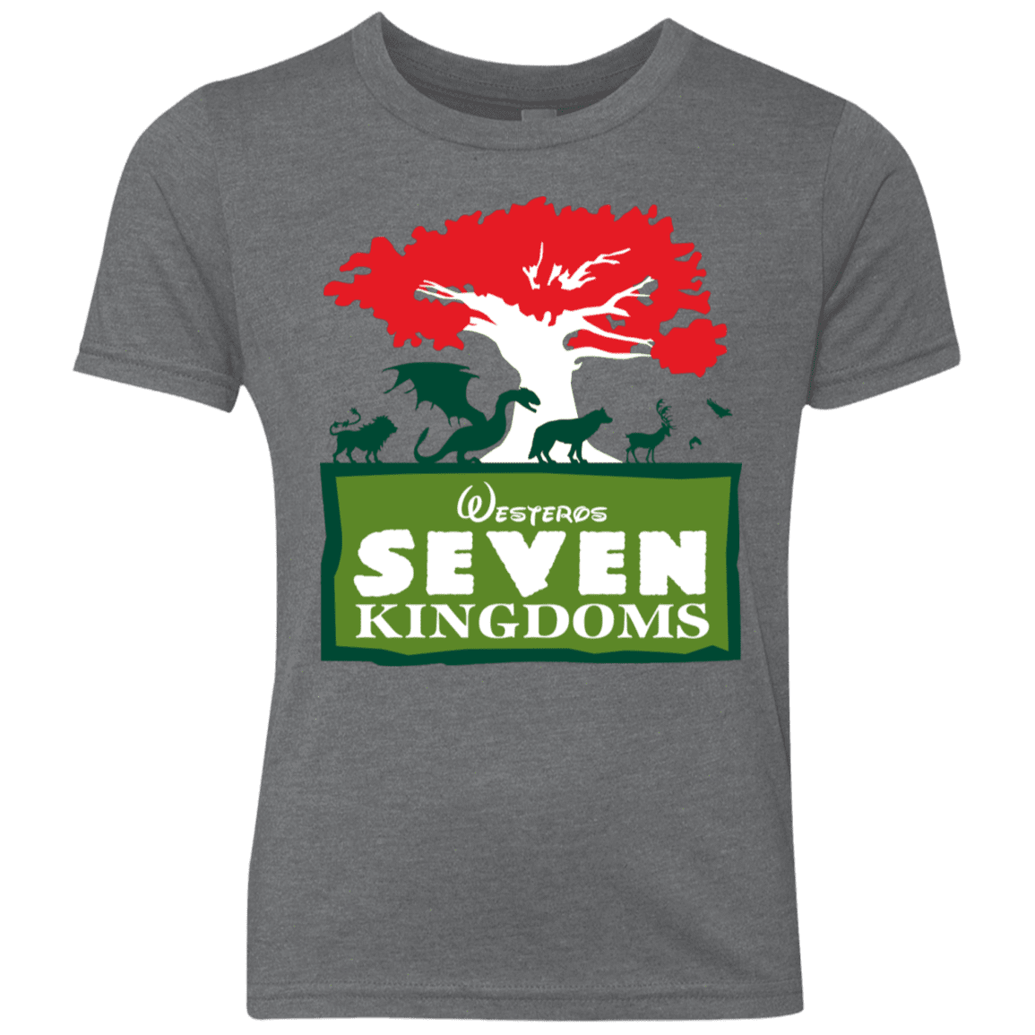 T-Shirts Premium Heather / YXS Seven Kingdoms Youth Triblend T-Shirt