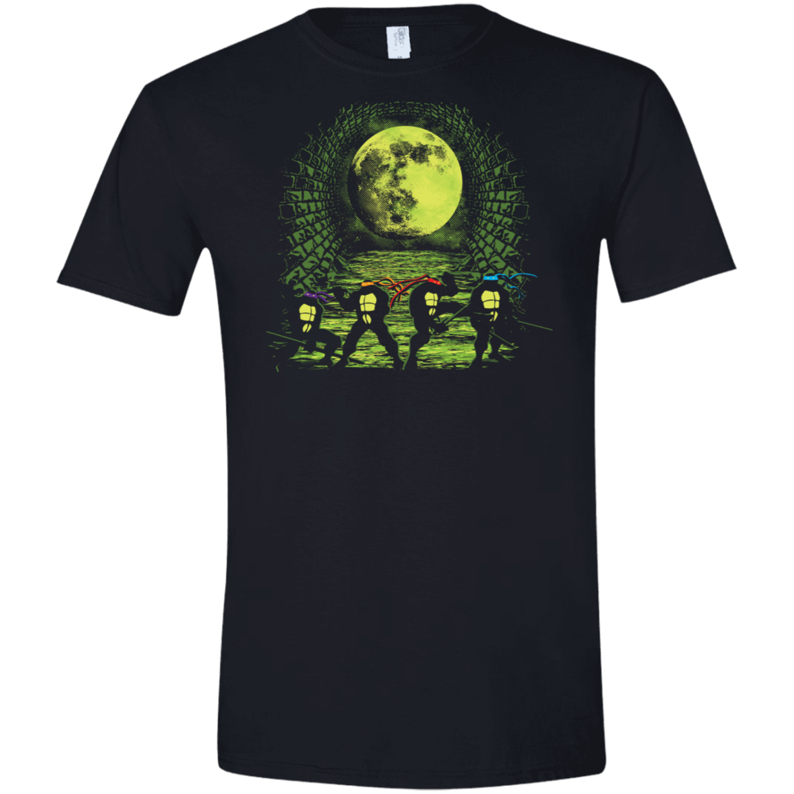 T-Shirts Black / X-Small Sewer Fighters Men's Semi-Fitted Softstyle