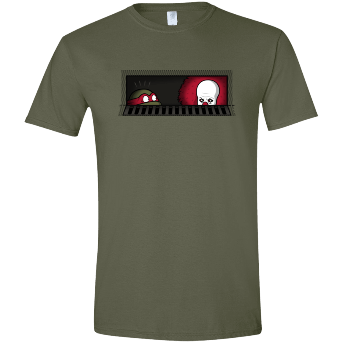 T-Shirts Military Green / S Sewermates Men's Semi-Fitted Softstyle
