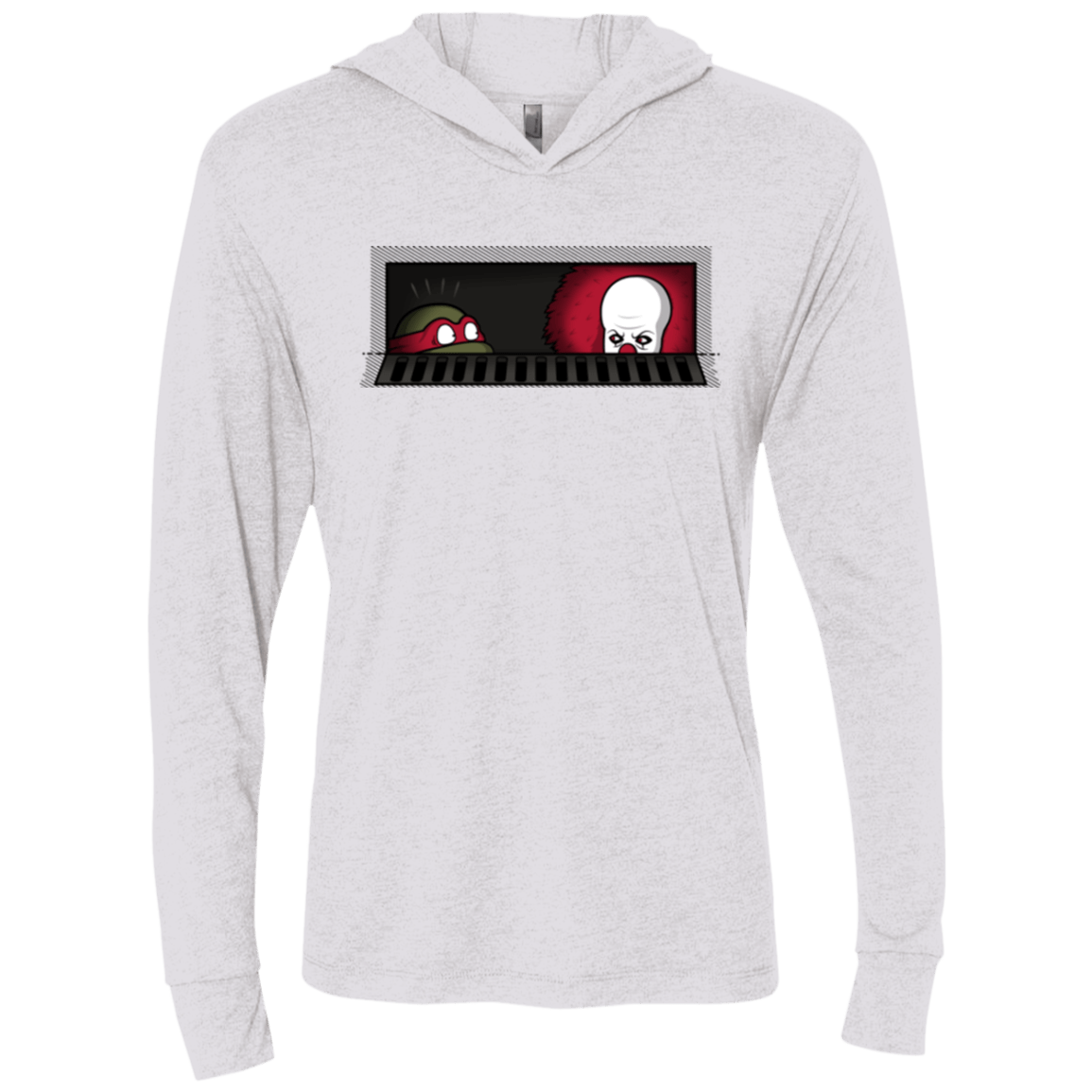 T-Shirts Heather White / X-Small Sewermates Triblend Long Sleeve Hoodie Tee