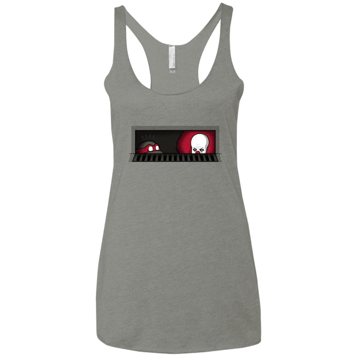 T-Shirts Venetian Grey / X-Small Sewermates Women's Triblend Racerback Tank