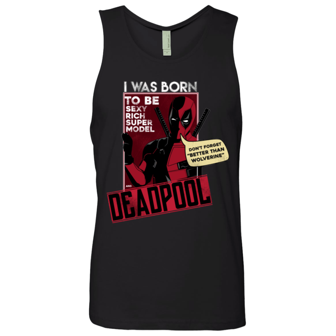 T-Shirts Black / S Sexy Rich Super Model Men's Premium Tank Top