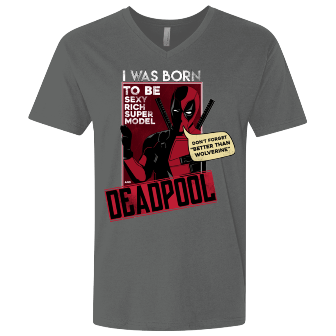 T-Shirts Heavy Metal / X-Small Sexy Rich Super Model Men's Premium V-Neck