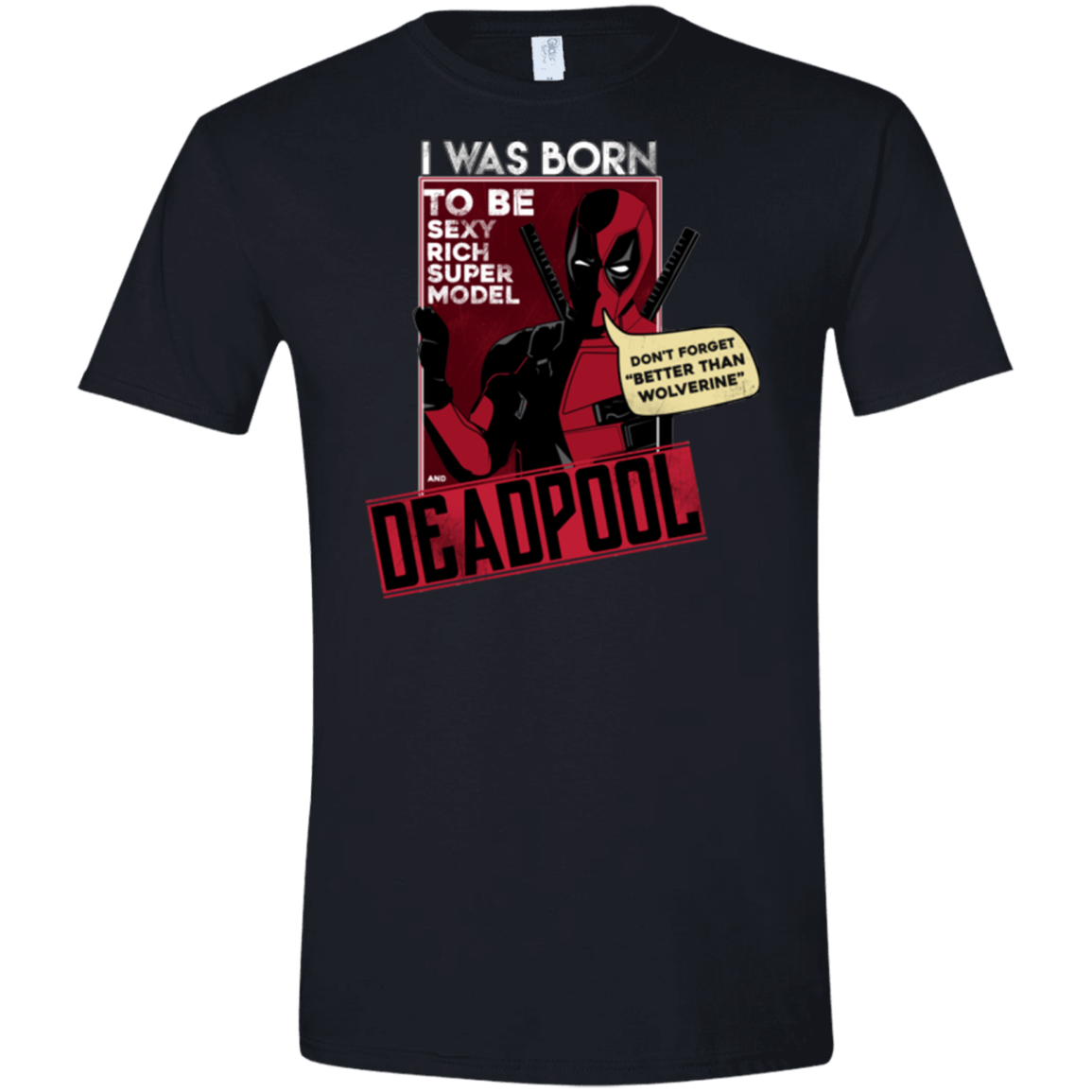 T-Shirts Black / X-Small Sexy Rich Super Model Men's Semi-Fitted Softstyle