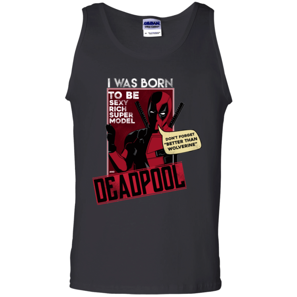 T-Shirts Black / S Sexy Rich Super Model Men's Tank Top