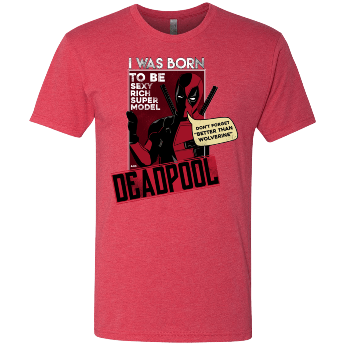 T-Shirts Vintage Red / S Sexy Rich Super Model Men's Triblend T-Shirt